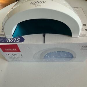 SUNUV 2-in-1 UV LED Nail Lamp Sun1 48W with Sensor and Timer - White